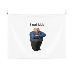 LWIEF Wealth Bertram Eats Kids Tapestry Wall Hanging Natural Landscape Bedroom Living Room Dormitory Decoration 28.7x37.4 In, Black, One Size