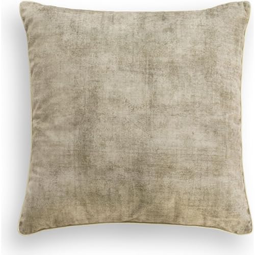 ECOMMERC3 Cushion Cover 45 x 45 cm with Stain Resistant Coating – Mink Coloured Cushion Cover Ideal Protection Against Spills and Easy to Clean