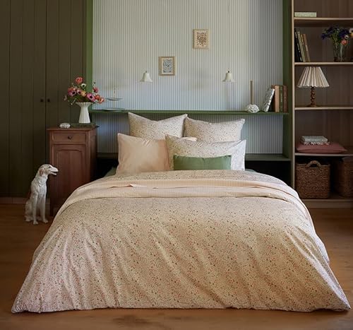Printed Cotton Percale Duvet Cover, Cottage, 200 x 200 cm, ESSIX