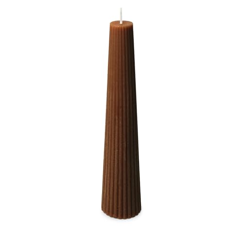 Spaas Ribbed Candle 25h, Brown