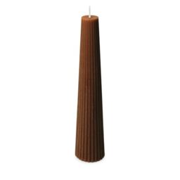 Spaas Ribbed Candle 25h, Brown