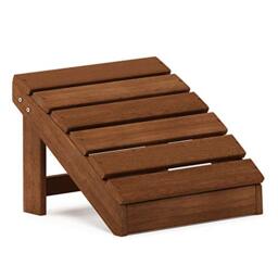 Furinno TIOMAN Outdoor Footstool, Small Adirondack Foot stool, Vanity Stool, in Teak Oil, for Patio, Garden, Porch, Natural