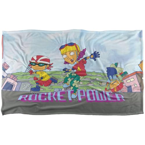Rocket Power Otto, Reggie And Twister Skate Silky Touch Super Soft Throw Blanket 91 x 147 Cm
