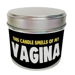 Wanky Candle, Novelty Gift Candle, Funny Birthday Candle, Candle Gift for Her, Rude Candle - Tin Candle, This Candle Smells of My Armpit WCT05 Vagina