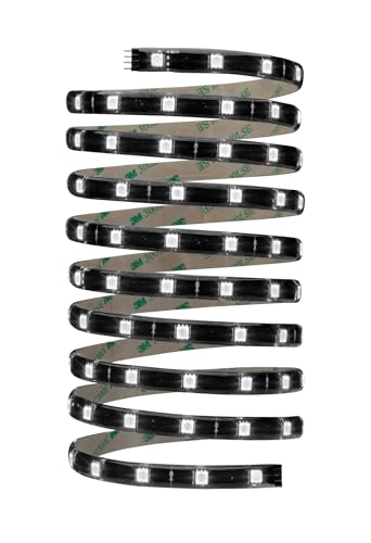 Paulmann 70594 YourLED Strip 3 m RGB LED Strip Black Clear Coated Lighting Strip Colourful 17.8W Light Strips 550 lumens Light Strip 120 LEDs