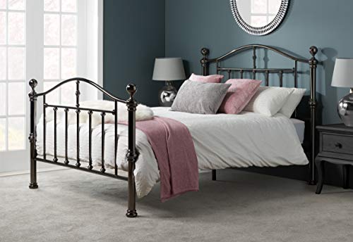 Birlea Victoria Bed - Metal, Antique Black Nickle, Double
