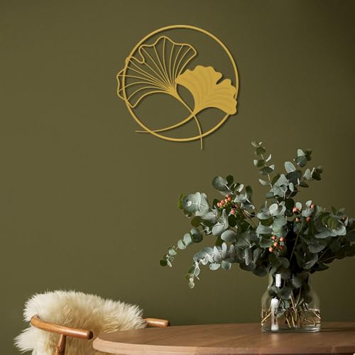 Elegant Gold Decorative Metal Wall Accessory, 49 x 49 cm, 100% Steel, 2 mm Thickness, Lightweight & Stylish Accent for Modern Home Decor
