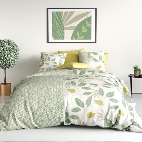 Areca Duvet Cover 240 x 220 cm + 2 Pillowcases Cotton 57 Thread Count