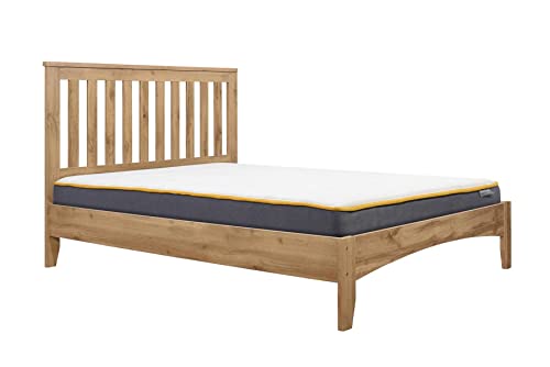 Birlea Oak Double Bed Frame 4FT6 Bedstead Hampstead Traditional Shaker Design
