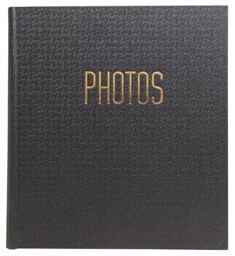 Exacompta - Ref 15601E - 1 x Office by Me Photo Album - 300 Photos - 60 Black Pages - Format 29 x 32 cm - Cover covered with black textile effect paper