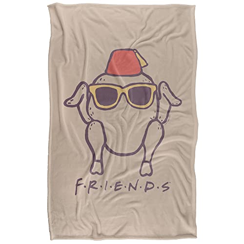 Friends The Turkey Love Super Soft Snuggle Blanket with Silky Touch - 91 x 147 cm