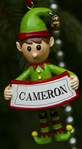 Boxer Gifts Cameron Personalised Elf Christmas Tree Decoration - Great XMAS Bauble Ornament Gift - One For The Whole Family