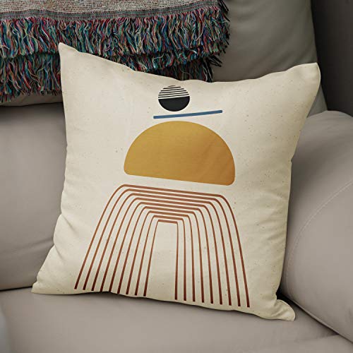 Bonamaison, Decorative Cushion Cover - 50% Cotton 50% Polyester - 43x43cm - Designed and Manufactured in Turkey