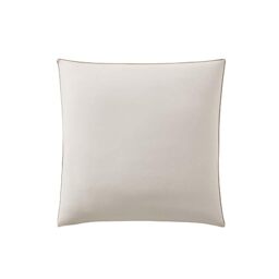 Two-tone Cotton Pillowcase, Bons Jours, Beige, 65 x 65 cm, Essix