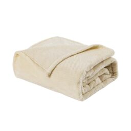 Sonvie Bedding Flannel Throw Blanket (200x240 cm), Cream White