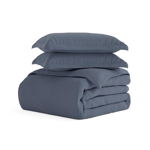 Linen Market Duvet Cover Twin (Light Gray) - Experience Hotel-Like Comfort with Unparalleled Softness, Exquisite Prints & Solid Colors for a Dreamy Bedroom - Twin Duvet Cover Set with 2 Pillow Shams
