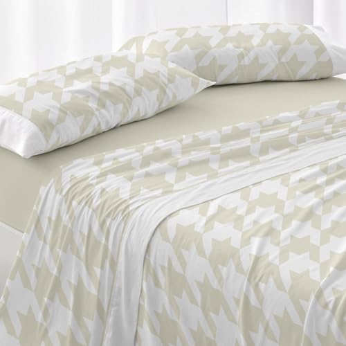 Burrito Blanco - Cotton Bedding Set - Bed 105 cm (+Available Sizes) - Design 631 - Wheat Color (105x190/200 cm.)