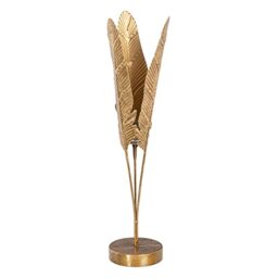 Candle Holder 15 x 15 x 58 cm Gold Glass Metal