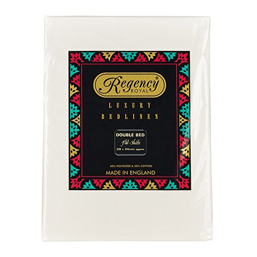 Regency Royal Double Bed Flat Sheet, Ivory