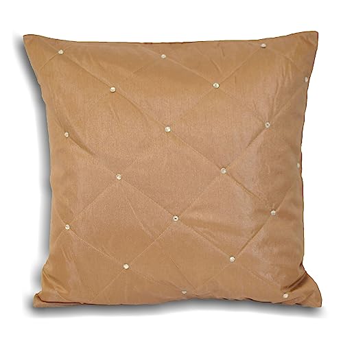 Riva Home Vivaldi Feather Filled Cushion, Brown, 45 x 45cm