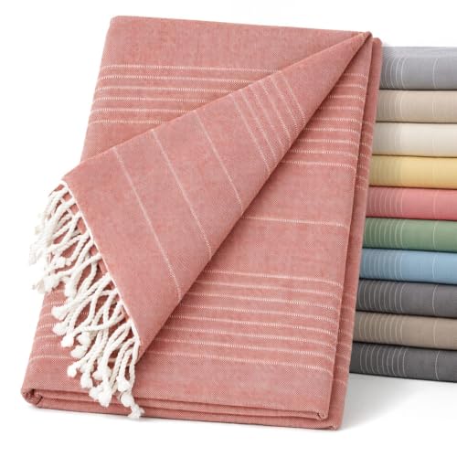 ECOMMERC3 Multi-purpose Scarf 130x180 cm for Sofa or Bed Multi-purpose Orange Bedspread Decorative Throw Jarapa Sofa Bed Protector
