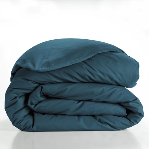 Douceur d'Intérieur, Duvet Cover (240 x 220 cm) Lina Blue, 100% Cotton