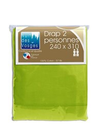 Night of the Vosges cotoval Bed Sheet Cotton Lime 240 x 310 cm