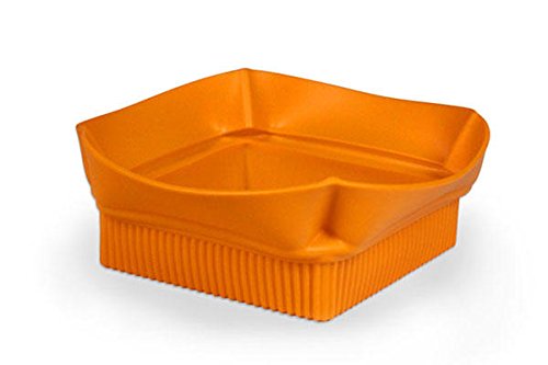 Silikomart - Lily 03 Multi-Purpose Silicone Basket, Orange Color, Dimensions 240 x 240 mm h80 mm, Made in Italy