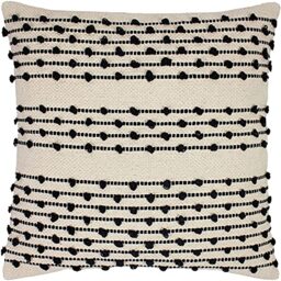 furn. Mossa Cushion Cover, Cotton, Natural/Black