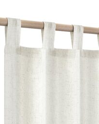 KOUFALL Short Curtains for Bathroom Window,Boho Linen Cafe Sheer Small Window Curtains for Bedroom,Cream Ivory Off White