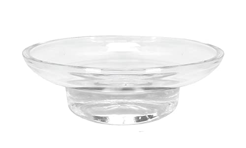 Kleine Wolke Allegra Soap Dish Wall Accessory Clear Material: Stainless Steel Glass Length 11 x Width 11 x Height 3.5 cm