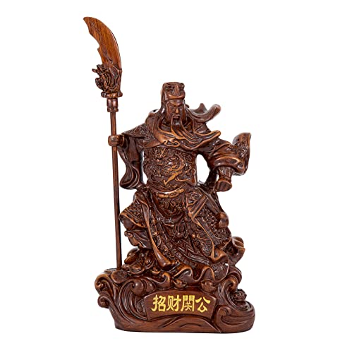 Guan Yu Statue, Guan Gong Statue, Kwan Kung, Kuan Gong Statue - God of Wealth God of Fortune - Guan Yu Figurines, Guan Gong Sculpture - Guan Di Statue - Guan Yun Chang-Best Feng Shui Gifts