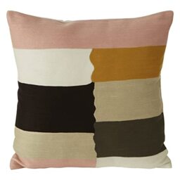 Premier Housewares Patch Design Cushion, Unique Textile, Sofa Cushions, Versatile, Contemporary Accent Piece, Vibrant Colors, Soft Fabric, W45 x D45 x H3cm