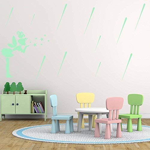 WALPLUS Meteor Glowing Sticker Plus Wall Stickers, Vinyl, Multi-Colour, 126 x 95 x 3 cm
