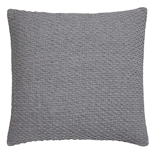 Drift Home - Hayden - 100% Recycled Cotton Cushion Cover - 43 x 43cm in Grey