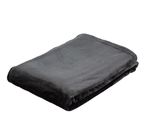 G??zze - Cosy Living Room Blanket/Throw, Memphis, Heavy Fabric Weight 300 g/m??, 180 x 220 cm - Anthracite