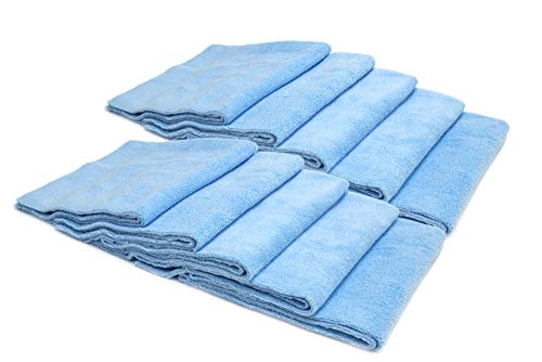 "Autofiber [Mr. Everything] Premium Paintwork and Coating Leveling Towel (16""x16"") 10 Pack (Blue)"