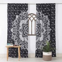 Tenture Murale Mandala Rond Bohème Psychédélique - 182 Cm - Fabriqué En Inde