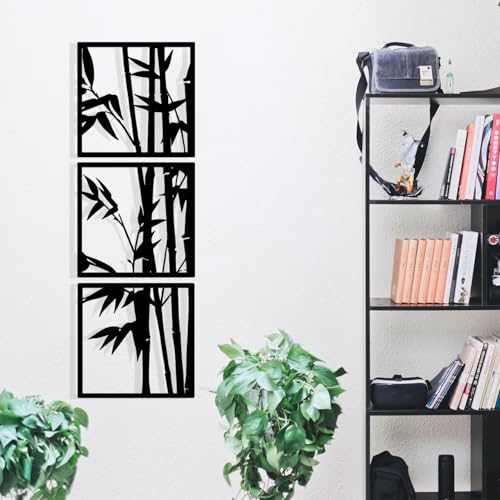 Stylish Black Decorative Metal Wall Accessory, 36 x 110 cm, 100% Metal, 1.2 mm Thickness, Perfect for Modern Home Decor & Unique Wall Art