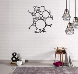 Art & prints mania by Homemania Wall Decoration Circle Black