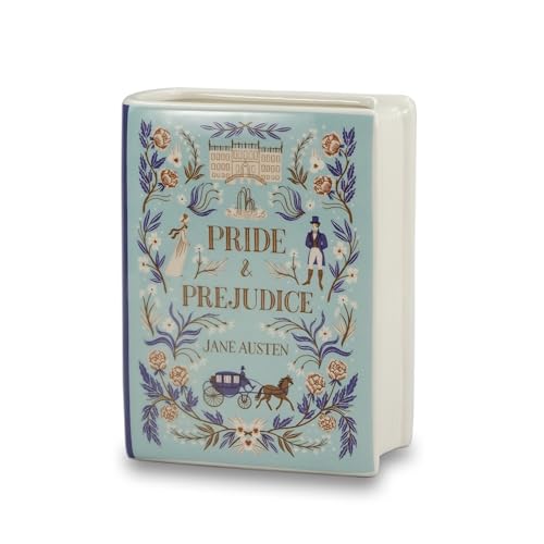 Vase Ceramic Book (14cm) - Pulteney Press (Pride & Prejud.)