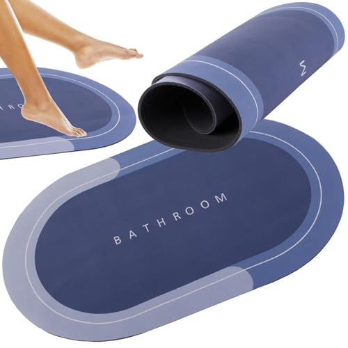 PARENCE Ultra Absorbent Non-Slip Bath Mat - Quick Drying - 58 x 38 cm - Comfort and Safety for Bathroom and Toilet