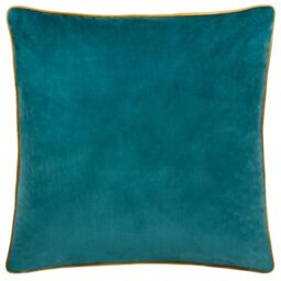 furn. Meridian Polyester Filled Cushion (Teal/Ochre - 45 x 45cm)