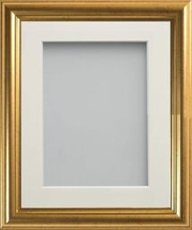 Frame Company Eldridge Gold 16x12 Photo Frame, Ivory Mount for 14x10