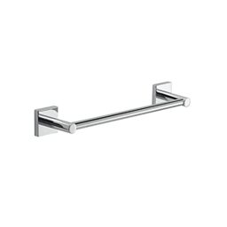 Gedy Manila Towel Holder CM.30, Chrome Color, Components Made of 304 Stainless Steel, Cromall and Satin Glass, 15 Year Warranty, Measures 4.7 x 34 x 6.8 cm and Weight 0.1 kg, R&D Design, 30 cm