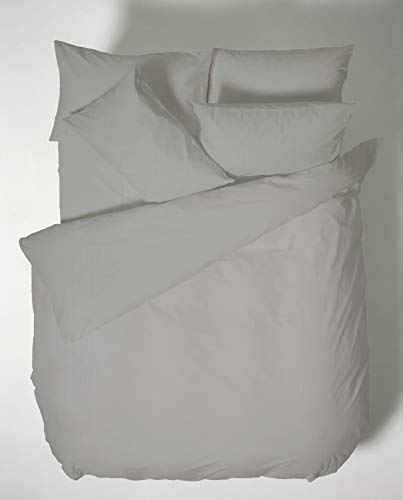 Bianca Plain Dyed Dark Grey Duvet Cover Set 240 x 220 + 65 x 65 (2)
