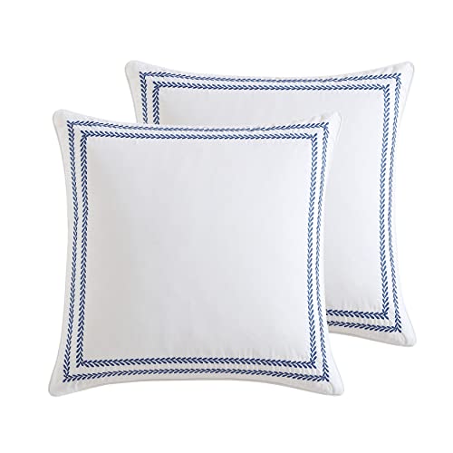 Amazon Euro Decorative Pillows Tache Velvet Dreams Light Blue