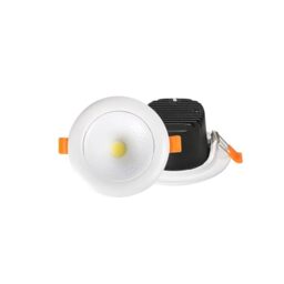 LEDSone 12W Recessed Ceiling Spotlight, 900LM Warm White 2700K Downlight, Ultra Slim Round Aluminium Ceiling Light, Cut Out 75–95mm, AC85–265V Indoor Ceiling Lighting (Single Pack)