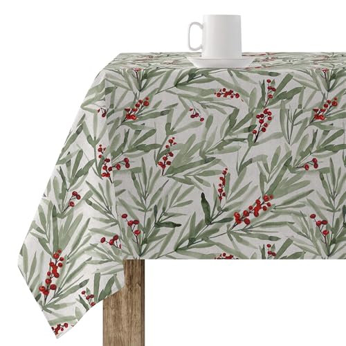 BELUM Merry Christmas 46 Resin Tablecloth, 200 x 140 cm, 100% Cotton, Stain Resistant, Model