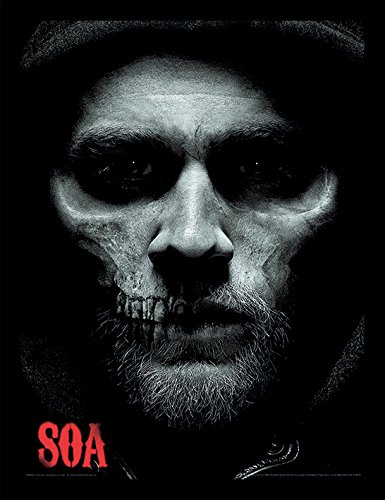 "Pyramid International ""Sons of Anarchy Jax Skull Framed Print Memorabilia, Multi-Colour, 30 x 40 x 1.3 cm"